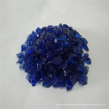 2-3mm Nickel und Blue Brocken / Crushed Glass Sand / Rock / Cullets